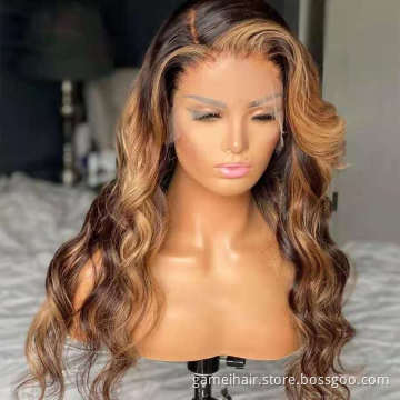 Wholesale New Year Best Quality Ladies Natural Wigs For Black Women 13*4 Lace Frontal Wig 100% Raw Virgin Indian Human Hair